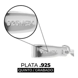 Dije Plata .925 Nudo de Bruja Zirconia Fucsia Celta - Imagen 3