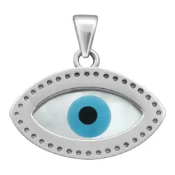 Dije Plata .925 Ojo Turco con Zirconia para Protección - Imagen 2