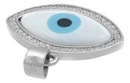 Dije Plata .925 Ojo Turco con Zirconia para Protección - Imagen 5
