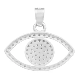 Dije Plata 925 Ojo Turco Zirconia Amuleto Protección - Imagen 2