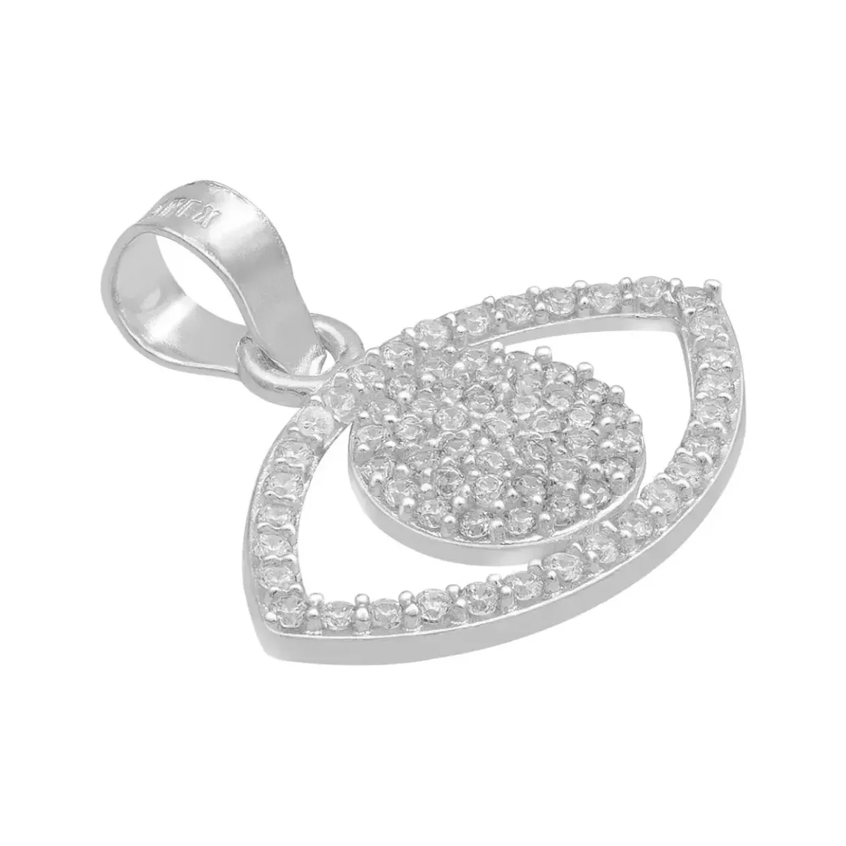 Dije Plata 925 Ojo Turco Zirconia Amuleto Protección - Imagen 3
