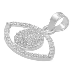 Dije Plata 925 Ojo Turco Zirconia Amuleto Protección - Imagen 4