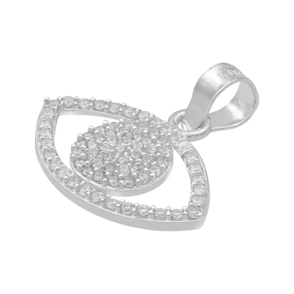 Dije Plata 925 Ojo Turco Zirconia Amuleto Protección - Imagen 4