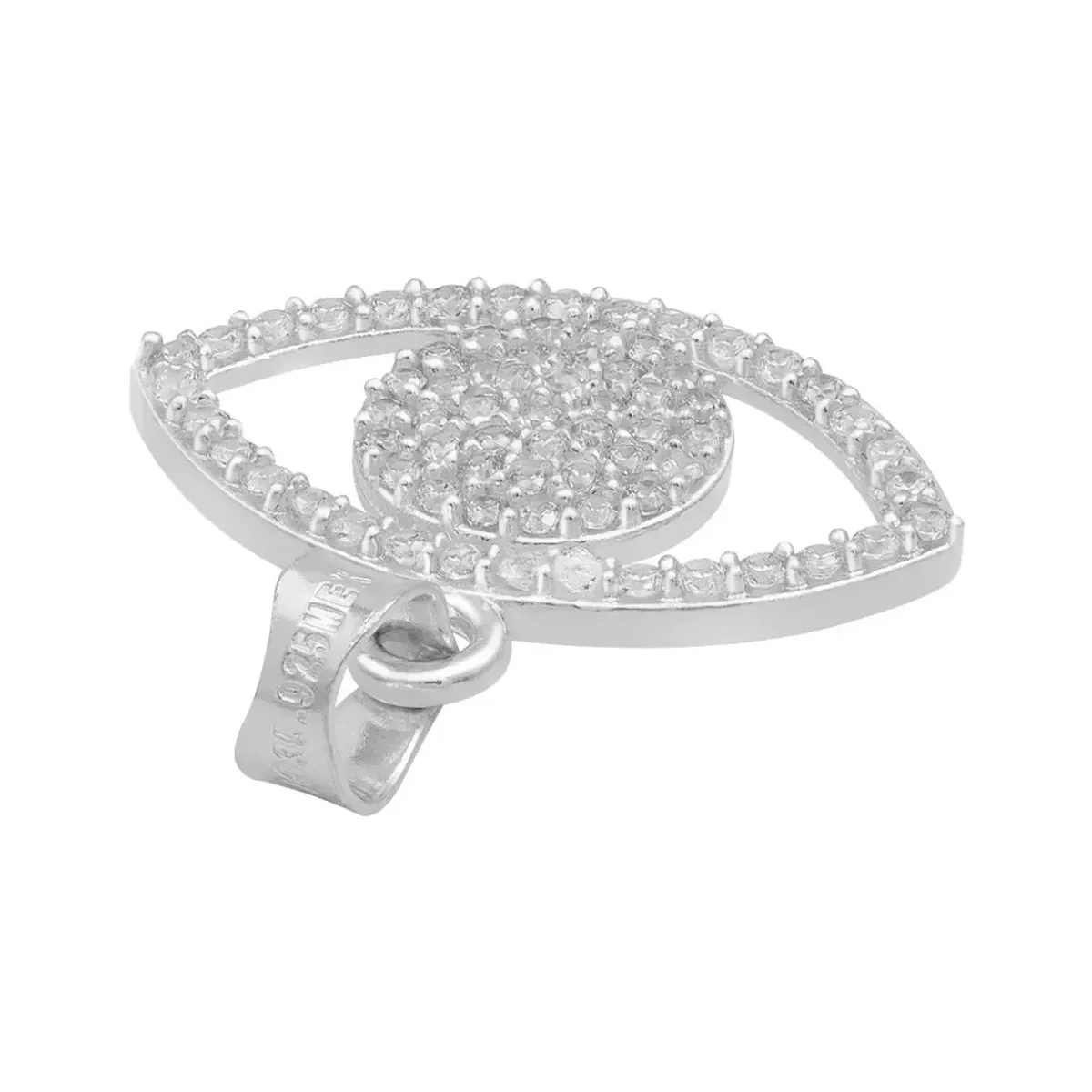 Dije Plata 925 Ojo Turco Zirconia Amuleto Protección - Imagen 5