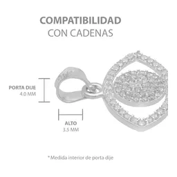 Dije Plata 925 Ojo Turco Zirconia Amuleto Protección - Imagen 6