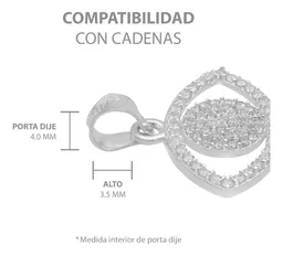 Dije Plata 925 Ojo Turco Zirconia Amuleto Protección - Imagen 6