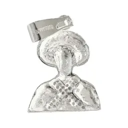 Dije Plata 925 Pancho Villa con Zirconia Blanca Detalles Históricos - Imagen 3