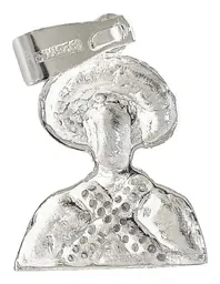 Dije Plata 925 Pancho Villa con Zirconia Blanca Detalles Históricos - Imagen 3