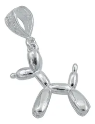 Dije Plata .925 Perrito Inflable Diseño Caricatura - Imagen 2
