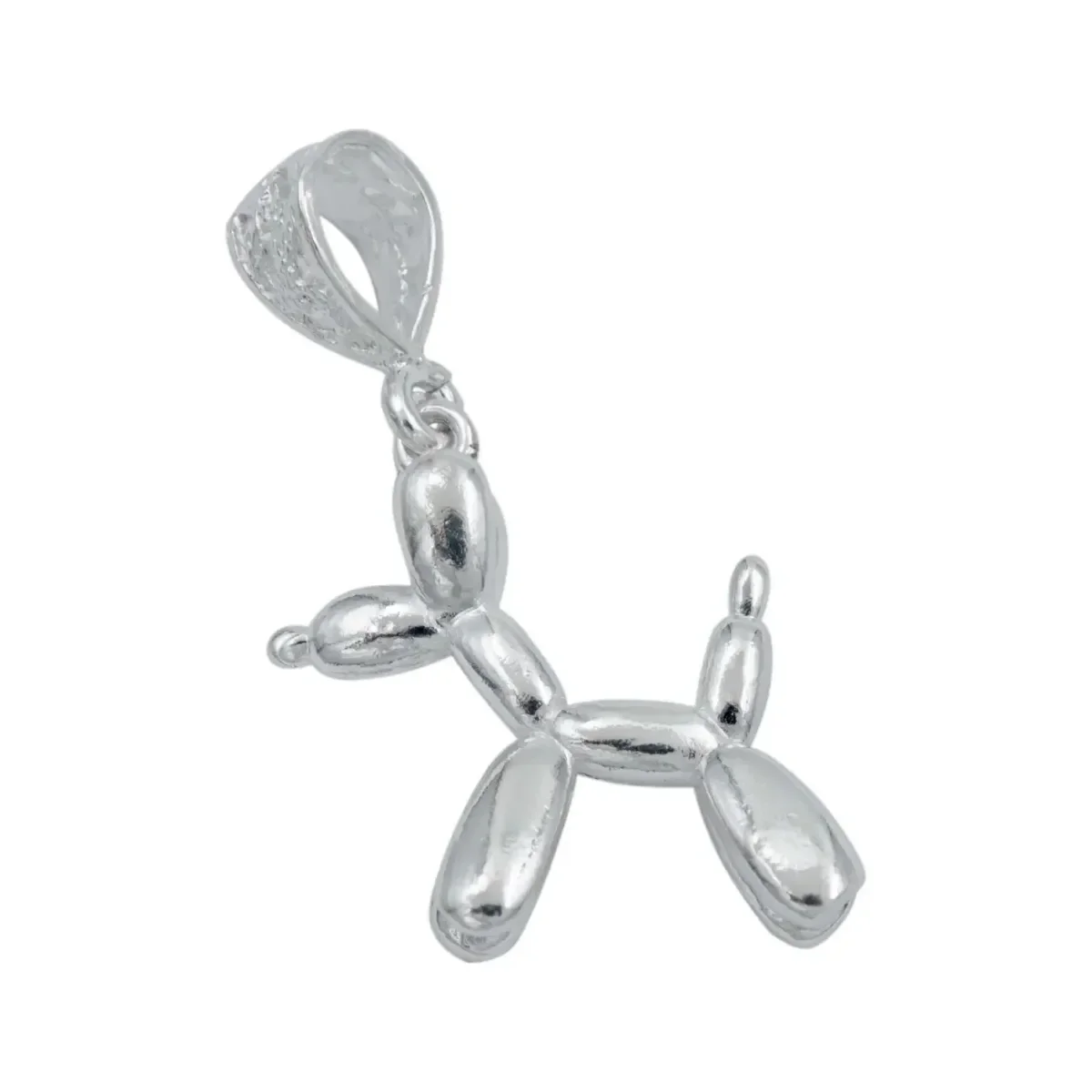 Dije Plata .925 Perrito Inflable Diseño Caricatura - Imagen 2