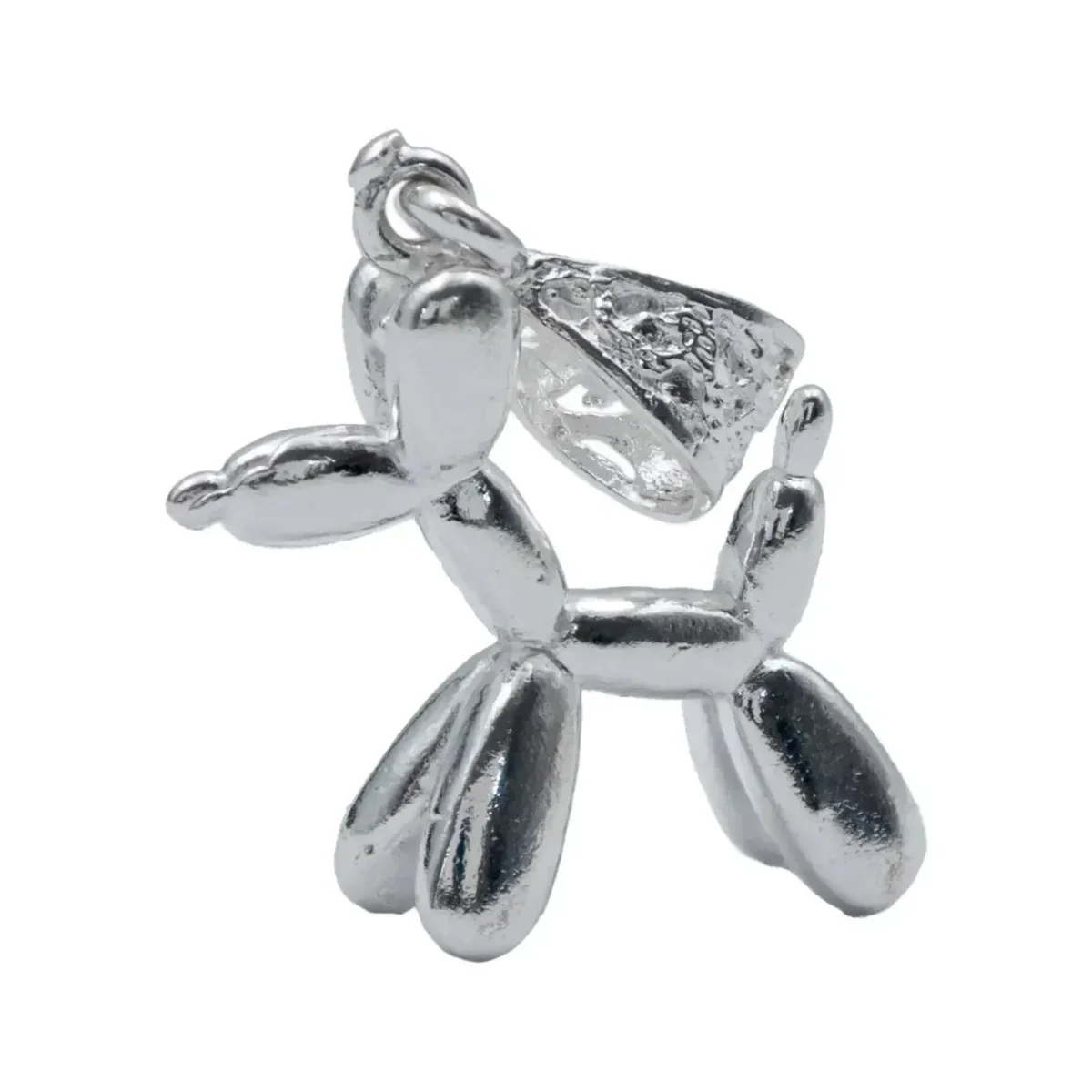 Dije Plata .925 Perrito Inflable Diseño Caricatura - Imagen 4
