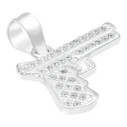 Dije Plata 925 Pistola con Zirconia para Hombre - Imagen 3