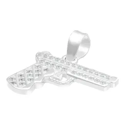 Dije Plata 925 Pistola con Zirconia para Hombre - Imagen 4