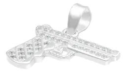 Dije Plata 925 Pistola con Zirconia para Hombre - Imagen 4