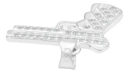 Dije Plata 925 Pistola con Zirconia para Hombre - Imagen 5