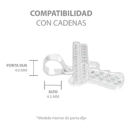Dije Plata 925 Pistola con Zirconia para Hombre - Imagen 6