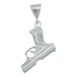 Dije Plata 925 Pistola Glock con Zirconia Blanca Brillante - Imagen 1