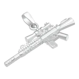 Dije Plata 925 Rifle Arma Larga con Mira Acabado Pulido - Imagen 7