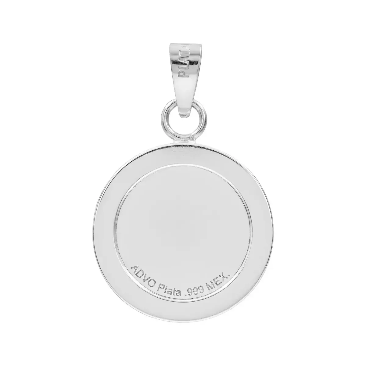 Dije Plata 999 Sagrado Corazón de Jesús con Zirconia - Imagen 2