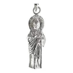 Dije Plata 925 San Judas Tadeo Medalla Religiosa Liso - Imagen 2
