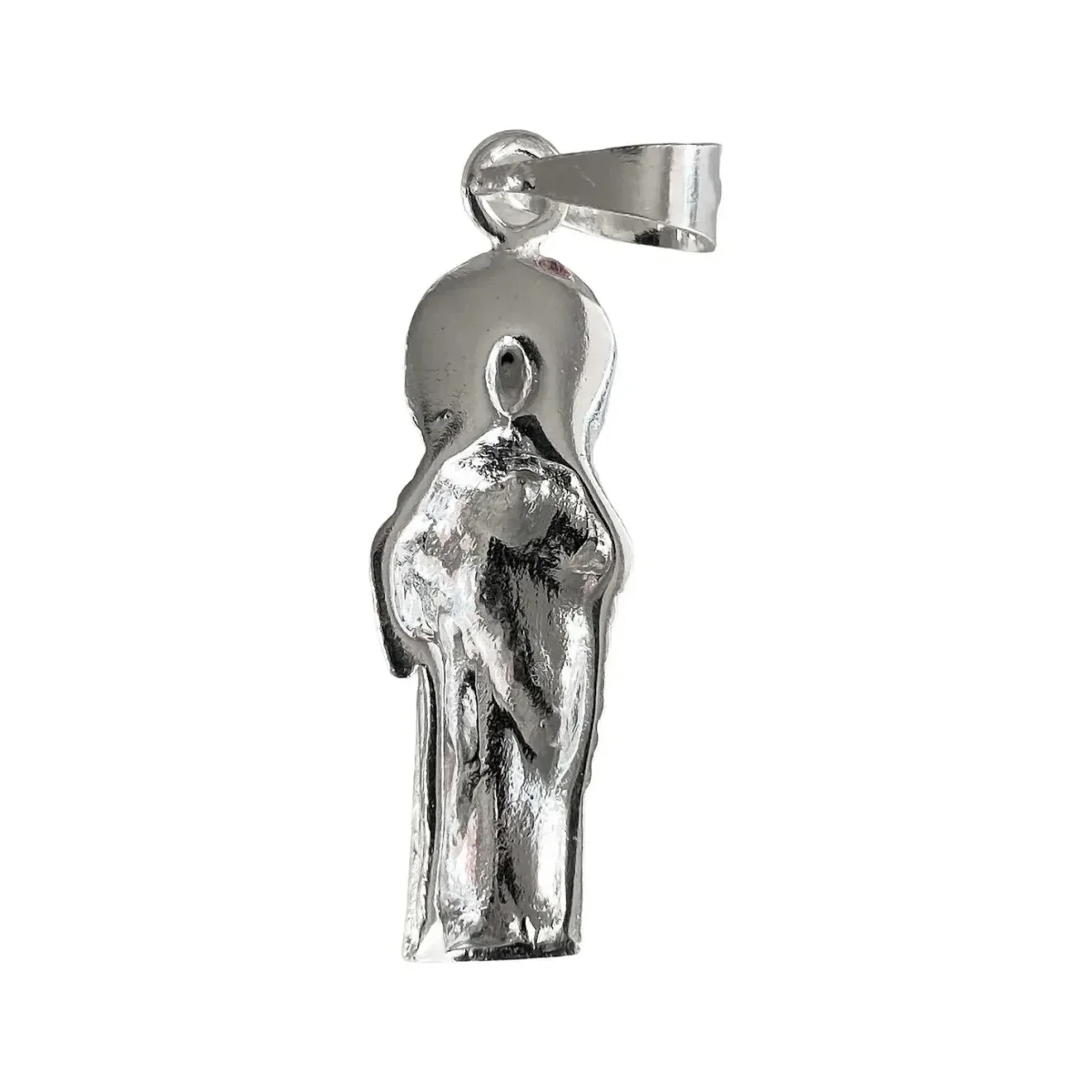 Dije Plata 925 San Judas Tadeo Medalla Religiosa Liso - Imagen 3