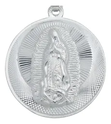 Dije Plata 925 San Judas y Virgen María Doble Vista Diamantado - Imagen 5