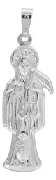 Dije Plata 925 Santa Muerte Troquelada Artesanal Unisex - Imagen 2
