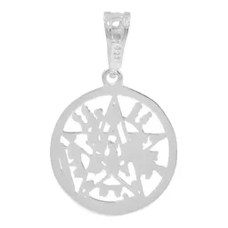 Dije Plata 925 Tetragrammatón Diamantado con Zirconia - Imagen 2