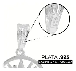 Dije Plata 925 Tetragrammatón Diamantado con Zirconia - Imagen 3