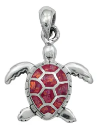 Dije Plata 925 Tortuga con Zirconia Rosa Brillante - Imagen 1