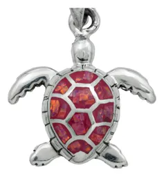 Dije Plata 925 Tortuga con Zirconia Rosa Brillante - Imagen 2