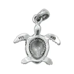 Dije Plata 925 Tortuga con Zirconia Rosa Brillante - Imagen 3