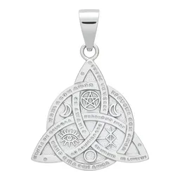 Dije Plata 925 Triqueta Celta Diseño Artesanal Unisex - Imagen 1