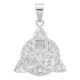 Dije Plata 925 Triqueta Celta Diseño Artesanal Unisex - Imagen 1