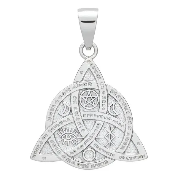 Dije Plata 925 Triqueta Celta Diseño Artesanal Unisex - Imagen 1