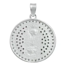 Dije Plata 925 Virgen de Guadalupe Tricolor con Zirconia - Imagen 2