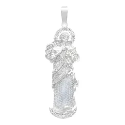 Dije Plata 925 Virgen Desatanudos Detallado Zirconia - Imagen 1
