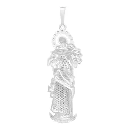 Dije Plata 925 Virgen Desatanudos Detallado Zirconia - Imagen 2