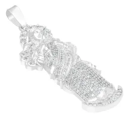 Dije Plata 925 Virgen Desatanudos Detallado Zirconia - Imagen 3
