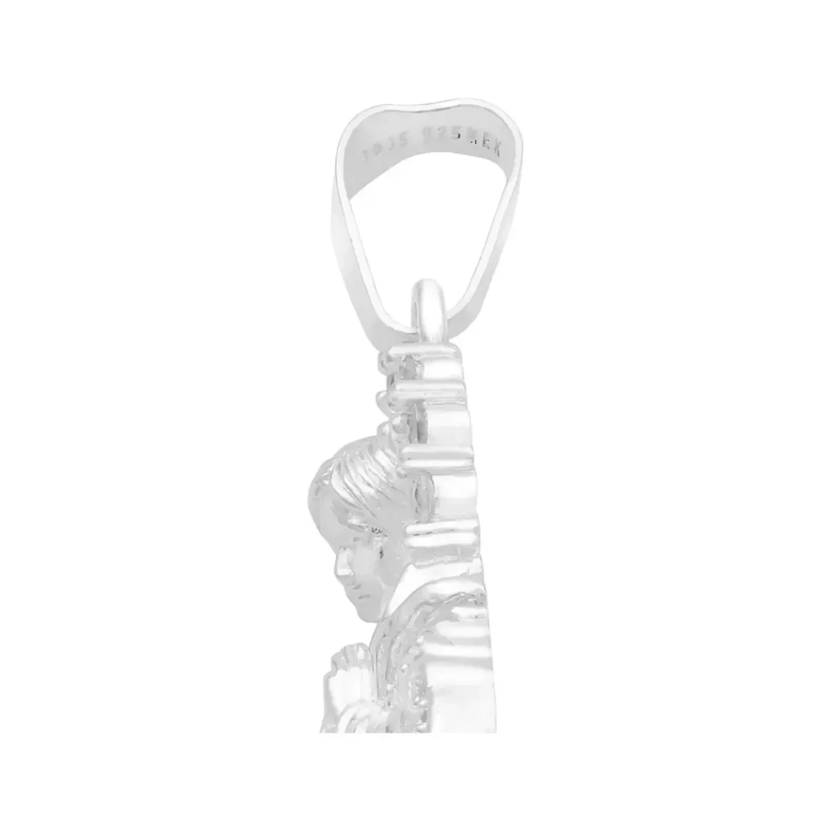 Dije Plata 925 Virgen Desatanudos Detallado Zirconia - Imagen 5