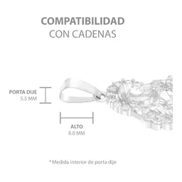 Dije Plata 925 Virgen Desatanudos Detallado Zirconia - Imagen 8