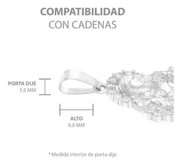 Dije Plata 925 Virgen Desatanudos Detallado Zirconia - Imagen 8