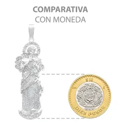 Dije Plata 925 Virgen Desatanudos Detallado Zirconia - Imagen 9