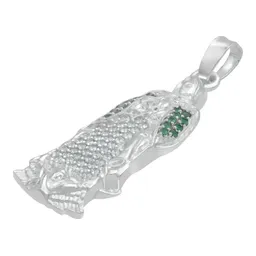 Dije Plata 925 Virgen Guadalupe con Zirconia Brillante - Imagen 4
