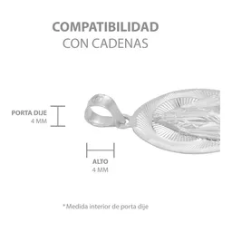 Dije Plata 925 Virgen Milagrosa Ovalado Diamantado - Imagen 6