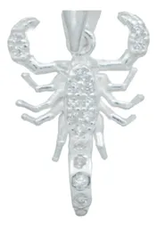 Dije Plata Ley .925 Alacrán con Zirconia Transparente - Imagen 2