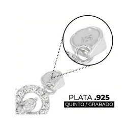 Dije Plata Ley 925 San Judas Tadeo con Zirconia - Imagen 3