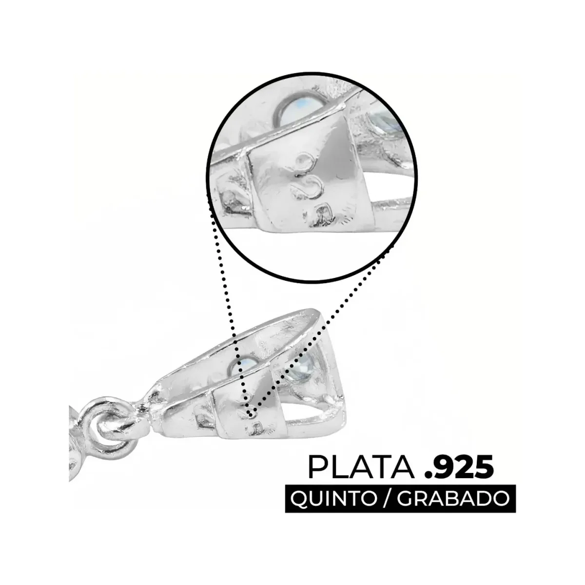 Dije Quetzalcóatl Plata Ley 925 con Zirconias Brillantes - Imagen 3