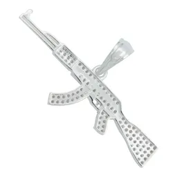 Dije Rifle AK-47 Plata 925 con Zirconia Blanca - Imagen 4