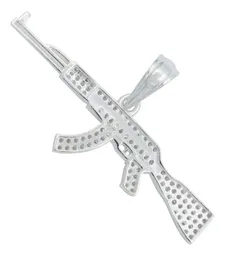 Dije Rifle AK-47 Plata 925 con Zirconia Blanca - Imagen 4